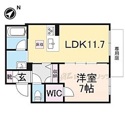 ボヌール　メゾン 1階1LDKの間取り