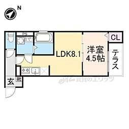 ＰＲＩＭＥ　ＣＵＢＥ 1階1LDKの間取り