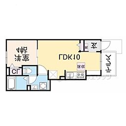 ルナヒルズ 1LDKの間取図画像