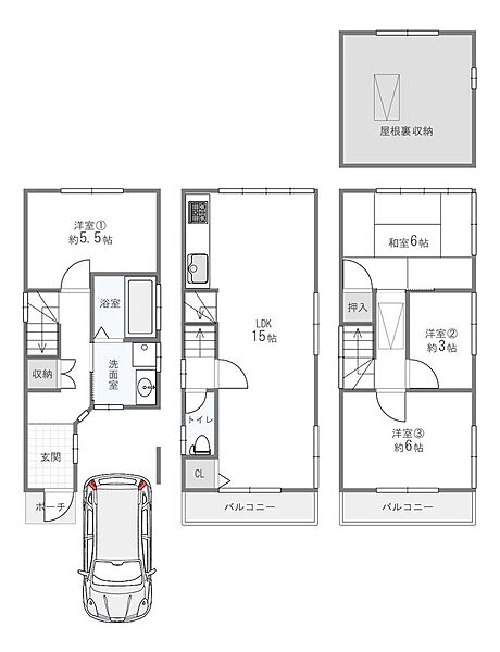 間取り：327001654070