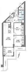 エバーグリーン淀川4号館 2SLDKの間取図画像