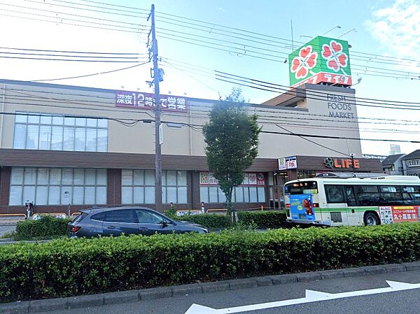 周辺環境｜ライフ毛馬店：徒歩9分（650ｍ）