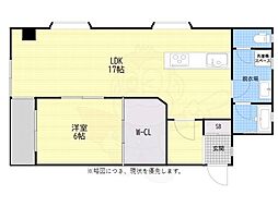 エトワール藤崎 1LDKの間取図画像