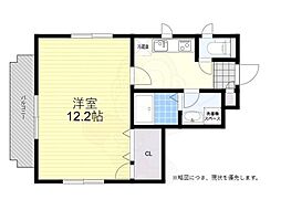 ラベンダーK 1Kの間取図画像