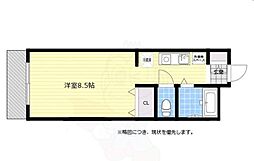 キャロル弐番館 ワンルームの間取図画像