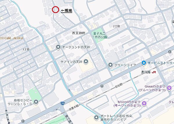 199号線から少し入った閑静な住宅街・JR奥洞海駅徒歩約5分♪