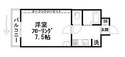 AVION 1Kの間取図画像
