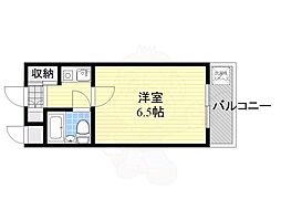コーポナカイ2 1Kの間取図画像