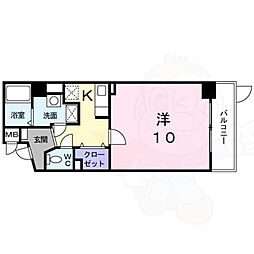 大東ビル 1Kの間取図画像