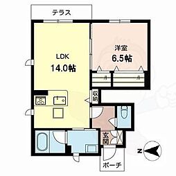 ブルームステージ 1LDKの間取図画像