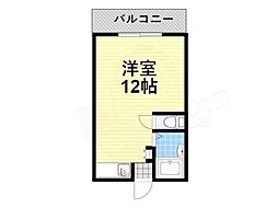 ビクトワール桜井 2階ワンルームの間取り