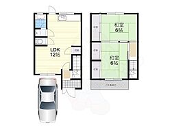 コンフォルト蔵之宮 1階2LDKの間取り