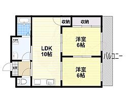 間取図画像 2LDK