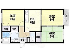 サードニックス 3DKの間取図画像