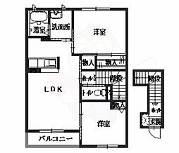 フェリーチェD 2LDKの間取図画像