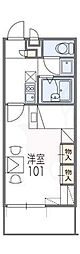 レオパレス幸甚 1階1Kの間取り
