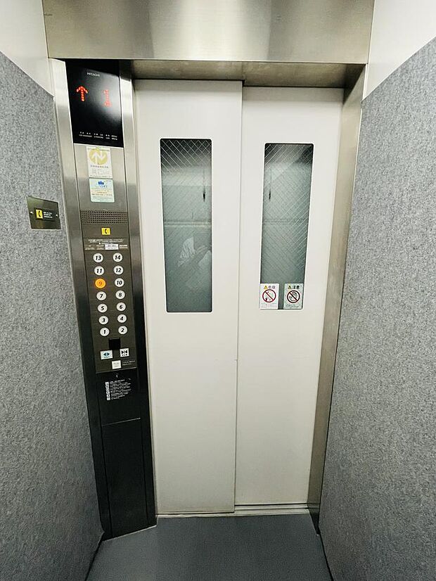 共有施設　エレベーター　所有階にだけ止まるセキュリティシステムで安心安全です！