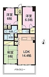 エム・ブランド船橋 3LDKの間取図画像