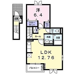 ブリックフェアリー 1LDKの間取図画像