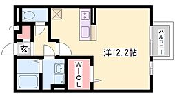 ベルクール大塚 1Kの間取図画像