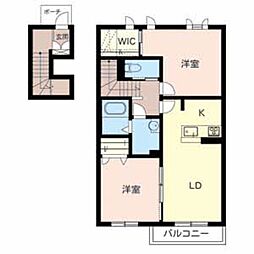 シャーメゾン播磨 2LDKの間取図画像