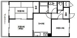 ビラ依藤 3DKの間取図画像