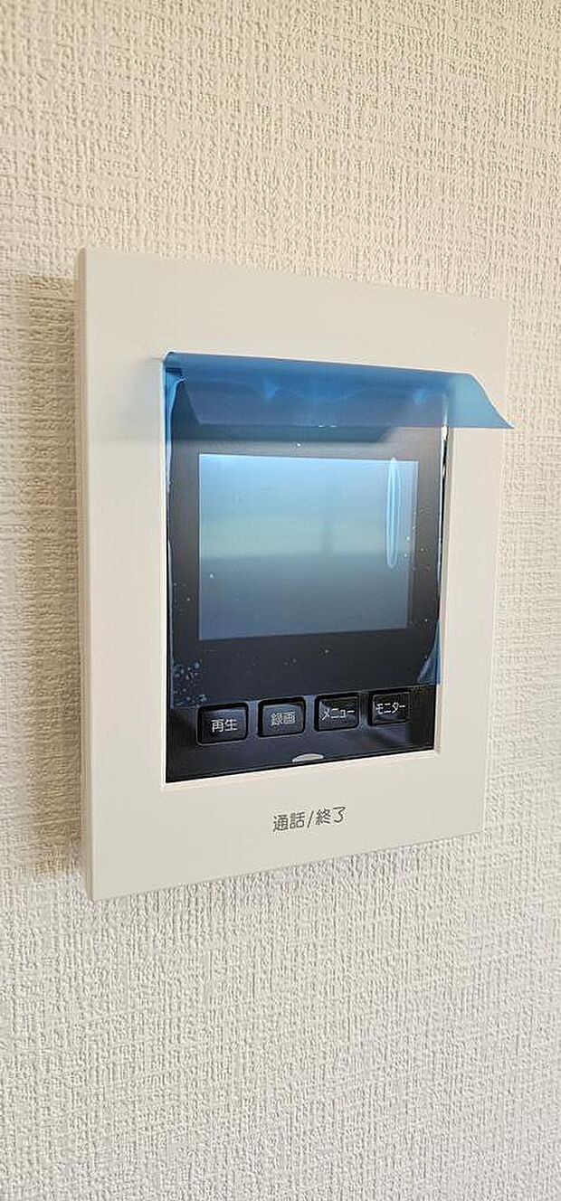 安心の録画機能、TVモニター付インターホンです。（施工例）