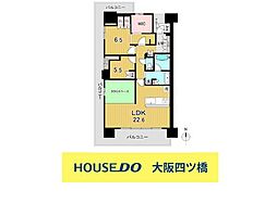 ジオ新町 2LDKの間取図画像