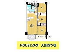市公社毛馬コーポ 3LDKの間取図画像