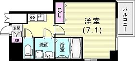 エスプレイス神戸ウエストモンターニュ 404 ｜ 兵庫県神戸市兵庫区西橘通1丁目2-10（賃貸マンション1K・4階・23.08㎡） その2