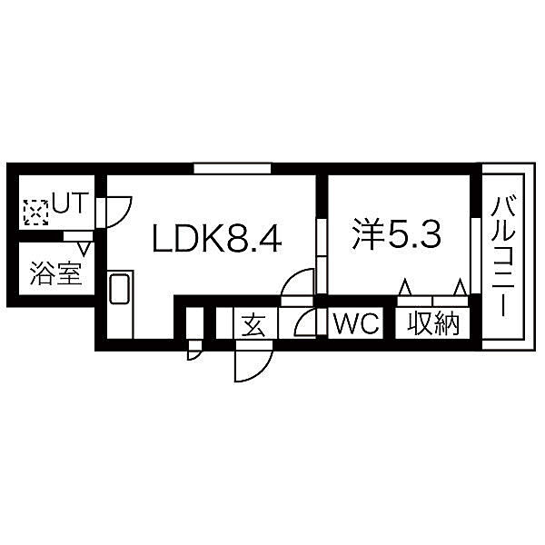 サイエンス新富 202｜北海道小樽市新富町(賃貸アパート1LDK・2階・32.57㎡)の写真 その3