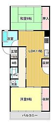 間取図画像 2LDK
