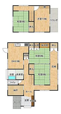 間取り 下関市長府羽衣南町