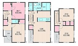 大田区西蒲田2丁目 3SLDKの間取り