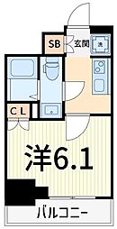 URBANPARKお花茶屋 1Kの間取図画像