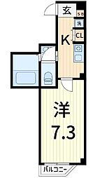 Lotso京成立石 1Kの間取図画像