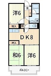 ルミエール新宿 3DKの間取図画像