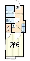 COLONNA　MIAIARE 1階1Kの間取り