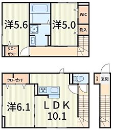 セレスティア柴又IV 201 3階3LDKの間取り