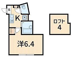バーミープレイス青砥 1階1Kの間取り