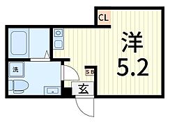 葛飾区東金町3丁目マンション ワンルームの間取図画像