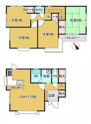 千葉市花見川区宮野木台4丁目　戸建て 4LDKの間取り