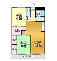 ハイツFuji 207 ｜ 山口県山口市平野3丁目6-20（賃貸アパート2LDK・2階・63.50㎡） その2