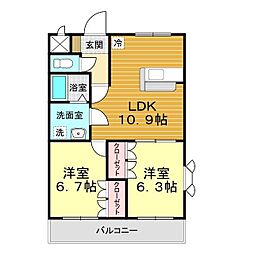 間取図画像 2LDK