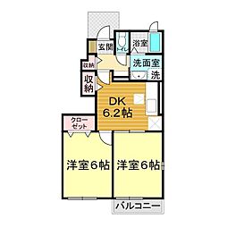 間取図画像 2DK