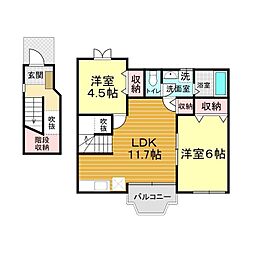 間取図画像 2LDK