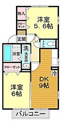 間取図画像 2DK