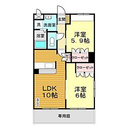 間取図画像 2LDK