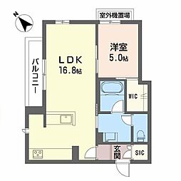 シャーメゾンＤＡＩII 301 3階1LDKの間取り