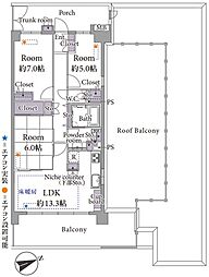 間取図画像 3LDK